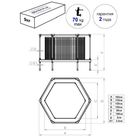 Батут-манеж Leco-IT Home, d=160 см, с внутренней защитной сеткой, жёлтый/красный - Фото 2
