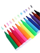 Фломастеры 12 цветов Jambo, толстые, вентилируемый колпачок - Фото 6