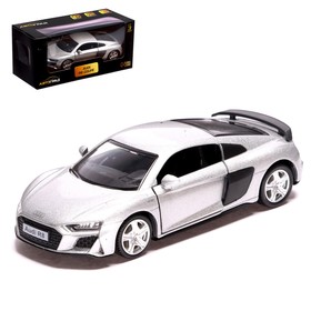 Машина металлическая AUDI R8 COUPE, 1:32, инерция, открываются двери, цвет серый 7335817