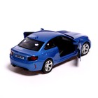 Машина металлическая BMW M2 COUPE, 1:32, инерция, открываются двери, цвет синий - Фото 4