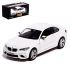 Машина металлическая BMW M2 COUPE, 1:32, инерция, открываются двери, цвет белый - фото 318813294