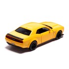 Машина металлическая DODGE CHALLENGER SRT DEMON, 1:32, инерция, цвет желтый - Фото 3
