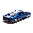 Машина металлическая FORD GT, 1:32, инерция, открываются двери, цвет синий - Фото 3