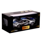 Машина металлическая FORD GT, 1:32, инерция, открываются двери, цвет серый - фото 25511849