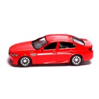 Машина металлическая BMW M5, 1:43, цвет красный - Фото 2