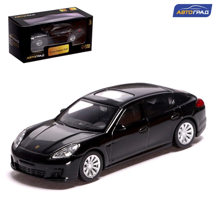 

Машина металлическая PORSCHE PANAMERA TURBO, 1:43, цвет чёрный