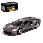 Машина металлическая FORD GT, 1:64, цвет серый - фото 2658434