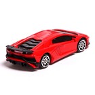 Машина металлическая LAMBORGHINI AVENTADOR LP750-4 SV, 1:64, цвет красный - Фото 3