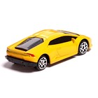 Машина металлическая LAMBORGHINI HURACAN LP610-4, 1:64, цвет жёлтый - Фото 3