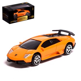 Машина металлическая LAMBORGHINI MURCIELAGO LP 670-4 SV, 1:64, цвет оранжевый 7335846