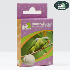 Минеральный камень "Пижон" для птиц, ракушка, 9 г 7492825