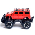 Джип радиоуправляемый «Хамер», работает от батареек, цвет красный, в пакете - фото 24150045