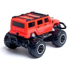 Джип радиоуправляемый «Хамер», работает от батареек, цвет красный, в пакете - фото 24150046