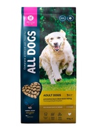 Сухой корм ALL DOGS для взрослых собак, курица, 13 кг - Фото 1