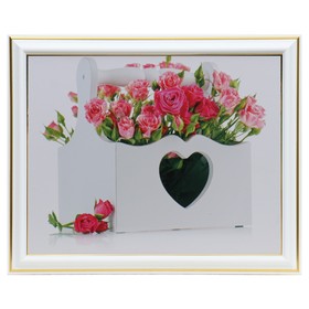 Картина Цветочки 20х25 22х27 см