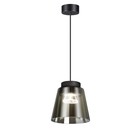 Светильник OVER, 24Вт LED, 4000К, 1800лм, цвет корпус чёрный/плафон дымчатый - Фото 1