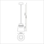 Светильник OVER, 24Вт LED, 4000К, 1800лм, цвет корпус чёрный/плафон дымчатый - Фото 2