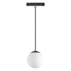 Светильник трековый SHINO 1-Ф, 10Вт LED, 4000К, 800лм, цвет чёрный/белый матовый шар - фото 4224894