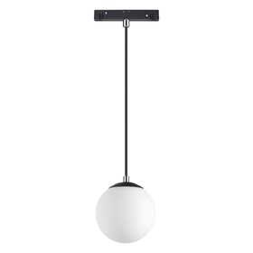 Светильник трековый SHINO 1-Ф, 10Вт LED, 4000К, 800лм, цвет чёрный/белый матовый шар