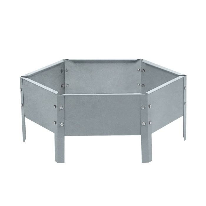 Клумба оцинкованная, d=60 см, высота бортика 15 см, Greengo