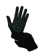 Перчатки, хб, вязка 7 класс, 6 нитей, размер 10, с ПВХ точками, чёрные, Greengo - Фото 11