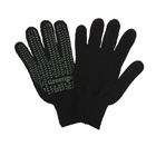 Перчатки, хб, вязка 7 класс, 6 нитей, размер 10, с ПВХ точками, чёрные, Greengo - Фото 8