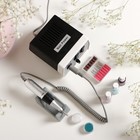 Аппарат для маникюра Luazon LMH-03, 6 насадок, 35 Вт, до 30000 об/мин, бело-чёрная - Фото 1