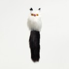 Игрушка для кошек "Кот-дружок", искусственный мех, корпус 7 см, белая/чёрная - фото 318813743