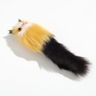 Игрушка для кошек "Кот-дружок", искусственный мех, корпус 7 см, жёлтая/чёрная - фото 6564024