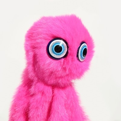 Игрушка для кошек «Осьминожек» из искусственного меха, до 19 см, фуксия