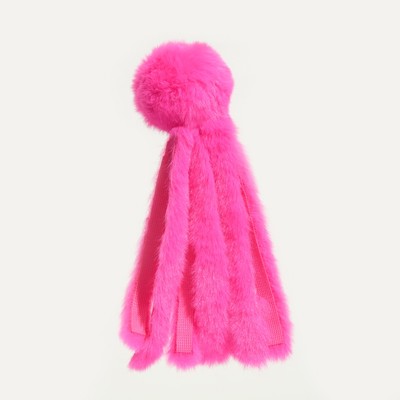 Игрушка для кошек «Осьминожек» из искусственного меха, до 19 см, фуксия