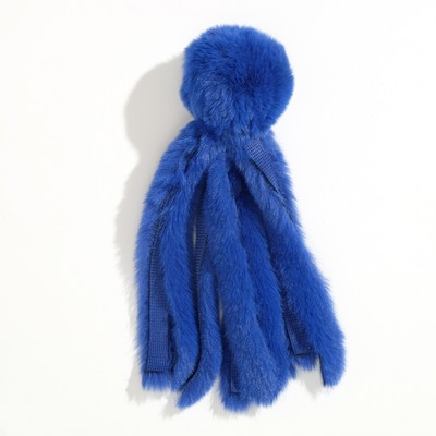 Игрушка для кошек «Осьминожек» из искусственного меха, до 19 см, синяя