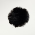 Игрушка для кошек "Меховой шарик",  искусственный мех, 5 см, чёрная - Фото 2