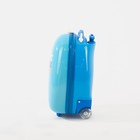 Чемодан детский 16", отдел на молнии, 2 колеса, цвет голубой - Фото 4