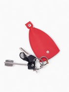 Ключница карманная с кольцом, размер 11.5×7.5×0.3 см, красная - Фото 2