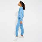 Костюм женский (свитшот, брюки) MINAKU: Casual Collection цвет голубой, размер 42 - Фото 5