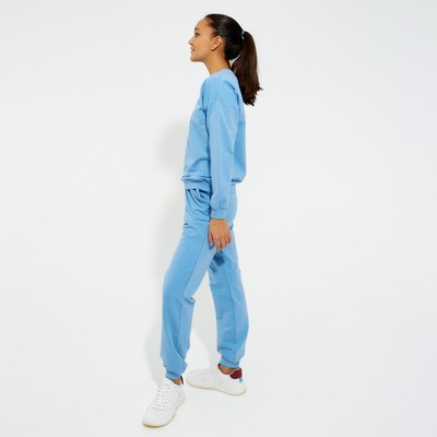 Костюм женский (свитшот, брюки) MINAKU: Casual Collection, размер 42, голубой