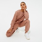 Костюм женский (свитшот, брюки) MINAKU: Casual Collection цвет песочный, размер 44 - Фото 1