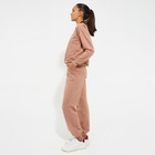 Костюм женский (свитшот, брюки) MINAKU: Casual Collection цвет песочный, размер 48 - Фото 3