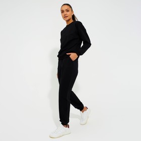 

Костюм женский (свитшот, брюки) MINAKU: Casual Collection цвет чёрный, размер 42