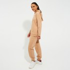 Костюм женский (худи, брюки) MINAKU: Casual Collection цвет бежевый, размер 44 - Фото 3