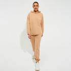 Костюм женский (худи, брюки) MINAKU: Casual Collection цвет бежевый, размер 46 - Фото 2