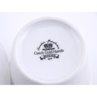 Кружка Porcelaine Czech Gold Hands «Чем вкуснее кофе, тем добрее утро», 450 мл - фото 27790234