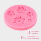 Молд для заливки Доляна «Цветы», силикон, d=7.5 см, розовый - Фото 2