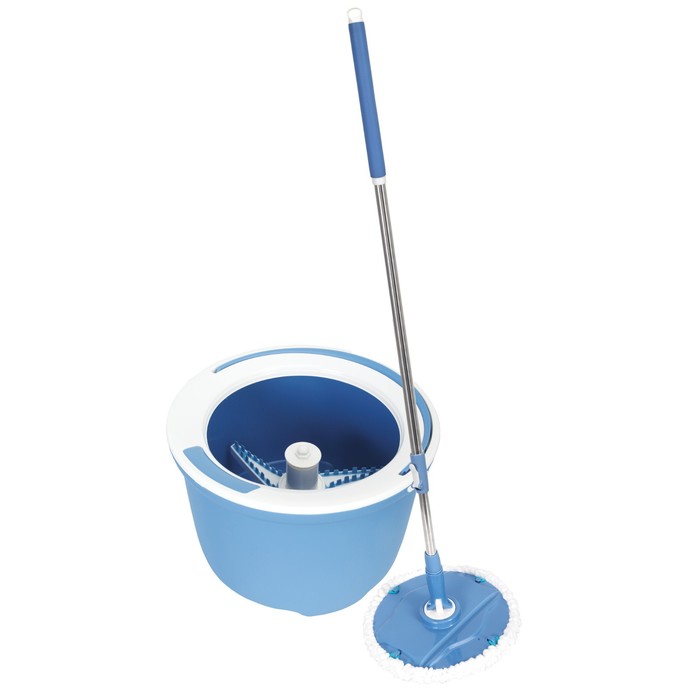 Набор для мытья полов Soft Touch Simple Mop, 2 предмета: швабра, ведро с механизмом отжима МИКС - Фото 1