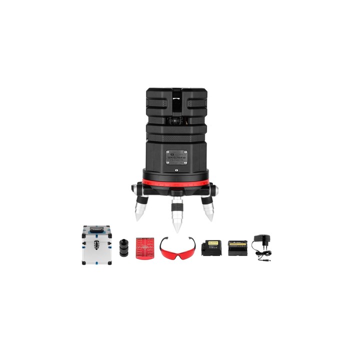 Уровень лазерный ADA 6D Servoliner А00621, до 20 м, 8 лучей, 635 Нм, ± 0.1 мм/м - Фото 1