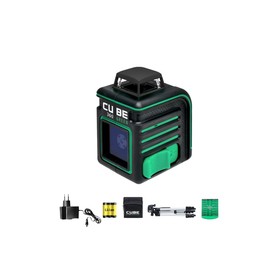 Уровень лазерный ADA CUBE 360 GREEN Professional Edition, до 20 м, 2 луча, 532 Нм