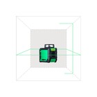 Уровень лазерный INSTRUMAX GREENLINER 360 IM0134, до 40 м, 2 луча, 520 Нм, 360°, 0.3 мм/м - Фото 5