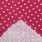 Набор Доляна скатерть 145х200см/салфетки 40х40см 4шт, Горох цв.красный, 100%пэ - фото 27182967