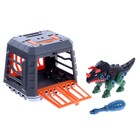 Конструктор винтовой «Динозавр», в клетке, цвет тёмно-зелёный 7782500